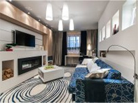 Дизайн проект комнаты: Теплая гостиная в холодных тонах